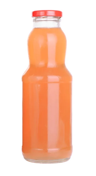 Bottiglia di succo isolata su fondo bianco — Foto Stock