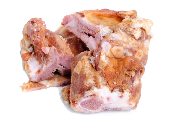 Fleisch isoliert auf weißem Hintergrund — Stockfoto