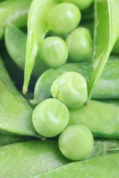Fresh peas as background — Stock Photo, Image