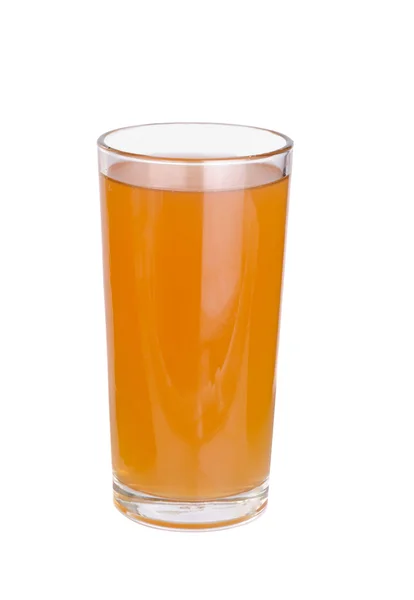 Bicchieri di succo di mela su sfondo bianco — Foto Stock