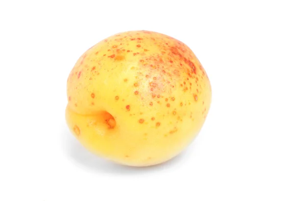 Aprikose isoliert auf weißem Hintergrund — Stockfoto