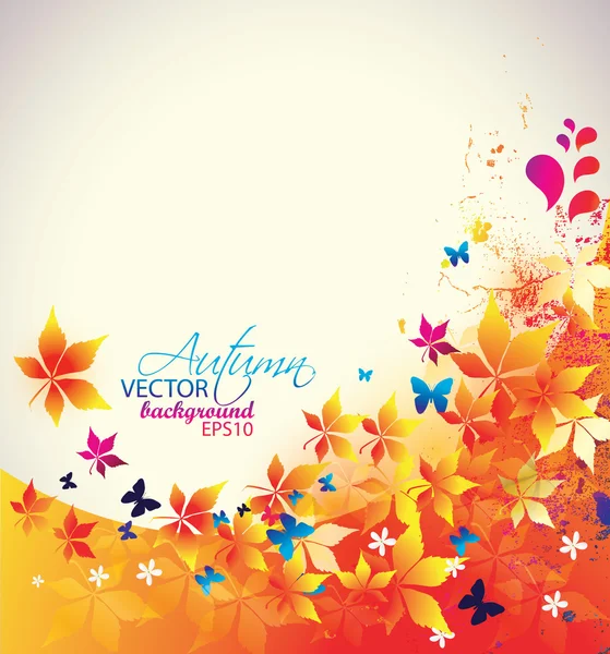 Podzimní sezónní pozadí — Stockový vektor