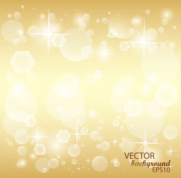 Guld jul baskground — Stock vektor