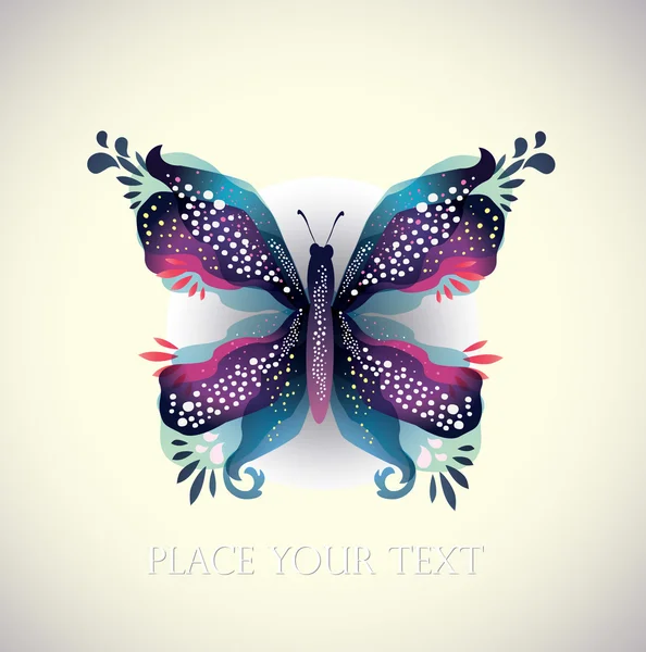 Butterfy coloré — Image vectorielle