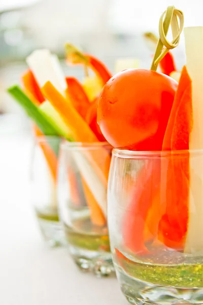 Cocktail from vegetables on glass — Stock Photo, Image