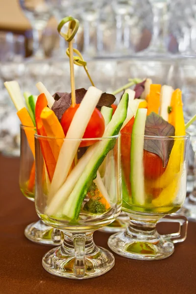 Cocktail from any cut vegetables — Stock Photo, Image
