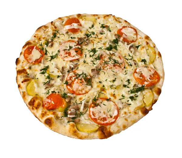 Pizza rotonda — Foto Stock