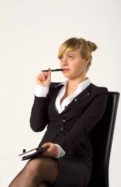Geschäftsfrau im Amt — Stockfoto