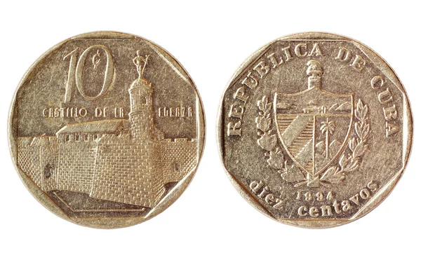 Ретро-монета Кубы — стоковое фото