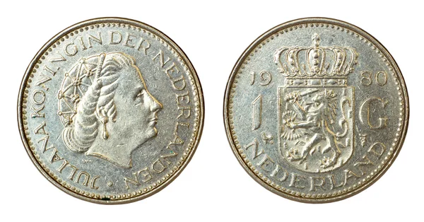 Sjælden retro mønt af hollandske - Stock-foto