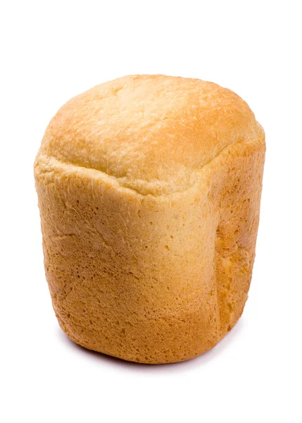 Färska heta hembakat bröd från en elektrisk ugn isolerad på vita bak — Stockfoto