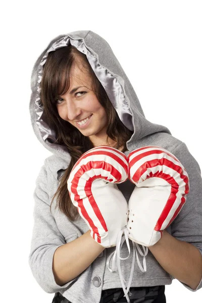 Love and boxing — Stock Photo, Image