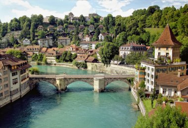 Bern (Unesco Heritage) , the capital of Switzerland. clipart