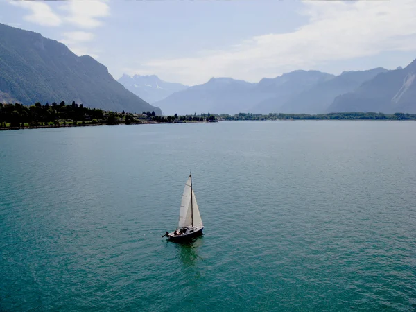 Θέα της λίμνης της Γενεύης. — Φωτογραφία Αρχείου