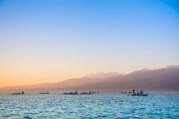 Soluppgång på bali hav — Stockfoto