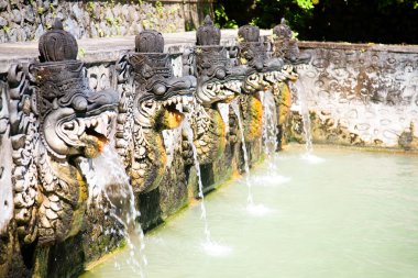 Hot Springs in Banjar, Bali, Indonesia clipart