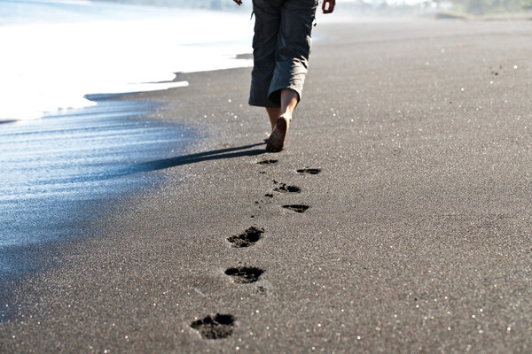 Walking on sand