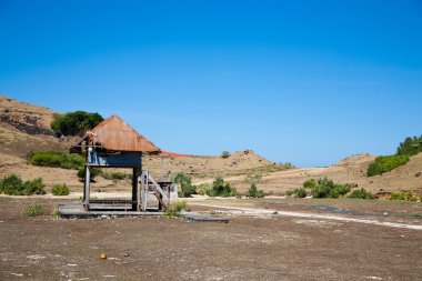 Abandoned gold mine clipart