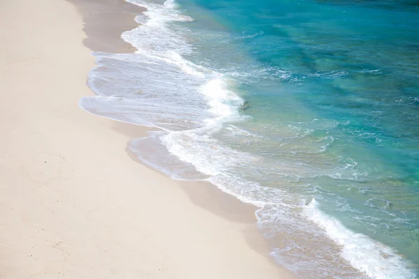 Uma praia tropical e ensolarada — Fotografia de Stock