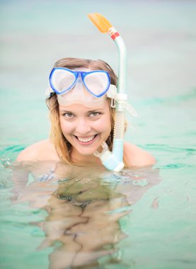 Snorkeling. Gili Adaları, Endonezya.