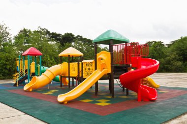 Colorful children's playground clipart