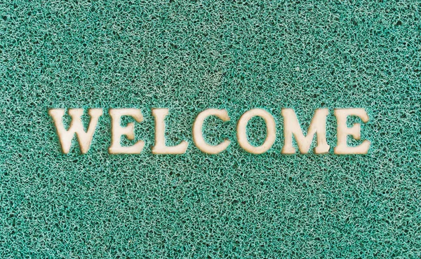 stock image Green door mat