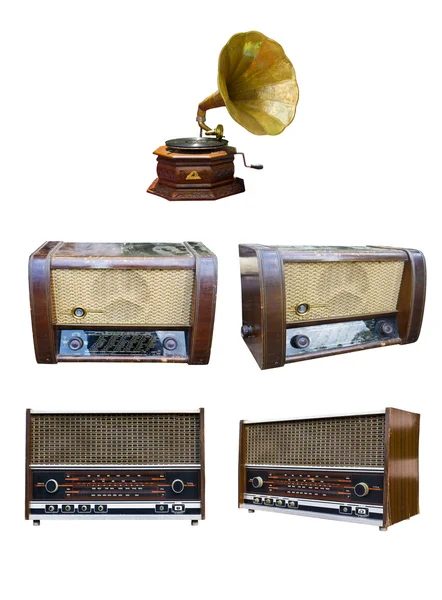 Ρετρό ραδιόφωνο vintage — Φωτογραφία Αρχείου