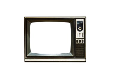 Retro Vintage television 4 clipart