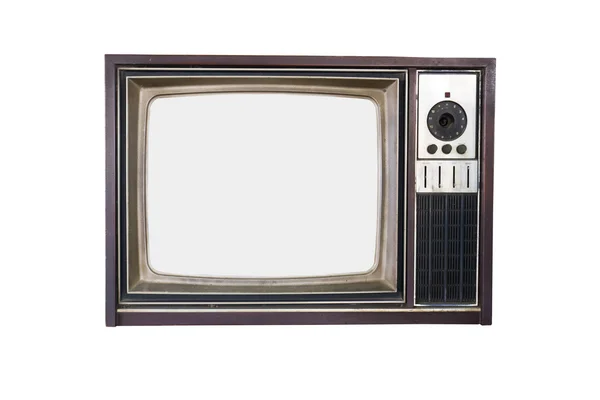 Retro starodawny telewizji — Zdjęcie stockowe