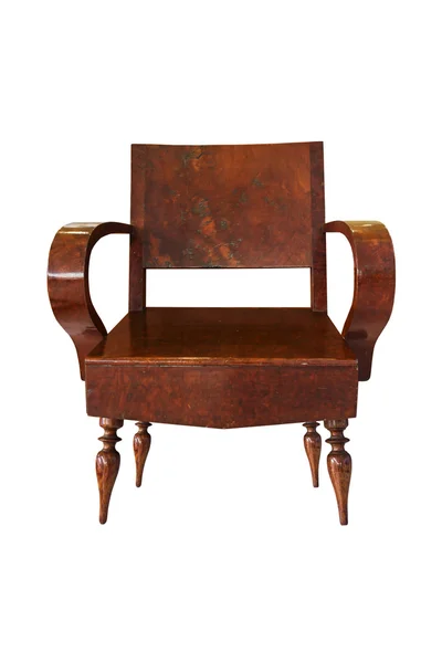 Oude houten arm stoel — Stockfoto