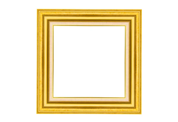 Quadro de madeira dourada — Fotografia de Stock