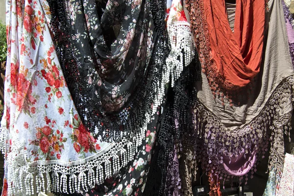 Scarves and shawls — Stock Photo, Image