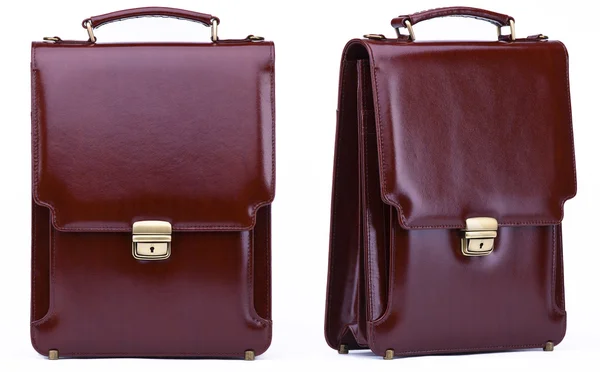 Brown case - original leather — Stock Photo, Image