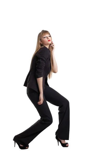 Young business woman posing in desire — Stock Photo, Image