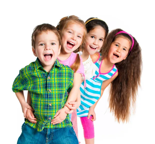 Laughing small kids — Stock Photo, Image