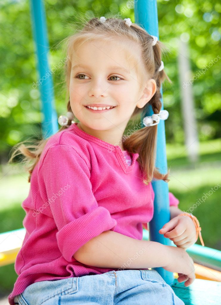 Little girl smiling — Stock Photo © GekaSkr #5799933