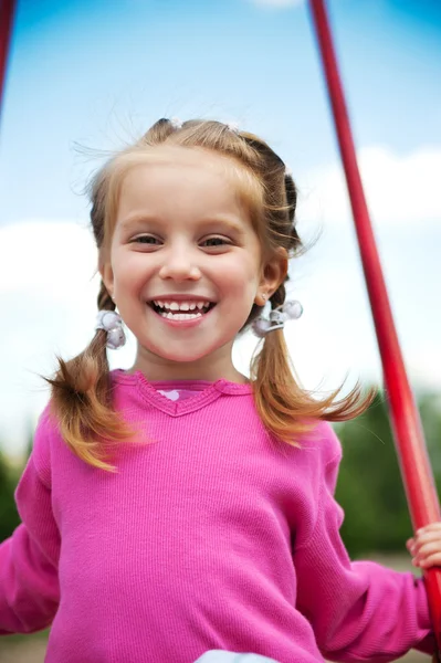 Little girl smiling — Stock Photo, Image