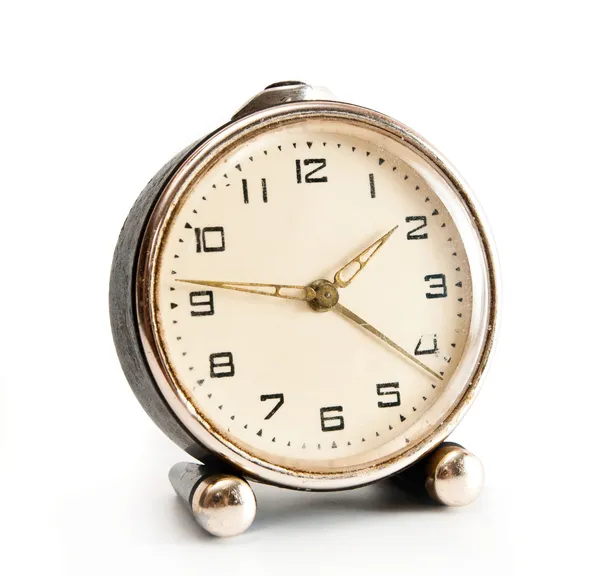 Старий годинник на стільниці — стокове фото