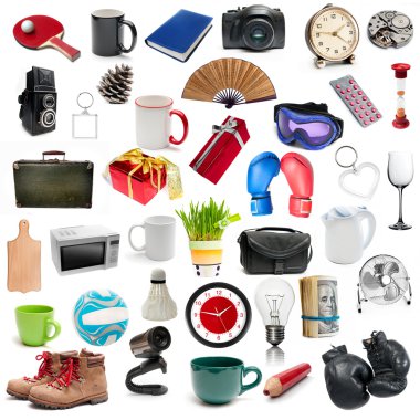 Set of different objects clipart