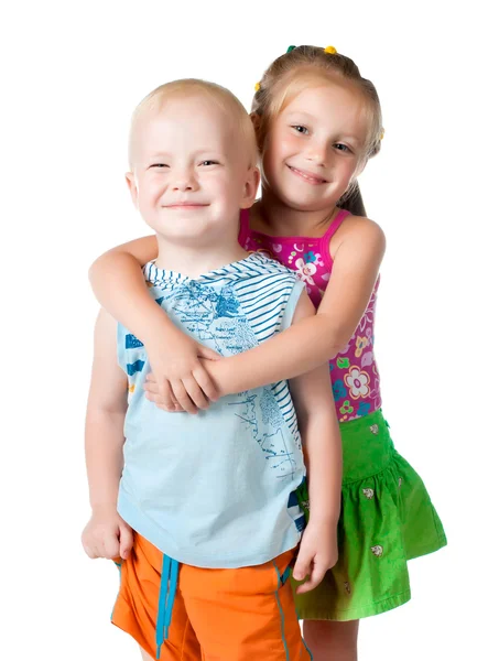 Lillebror och syster — Stockfoto