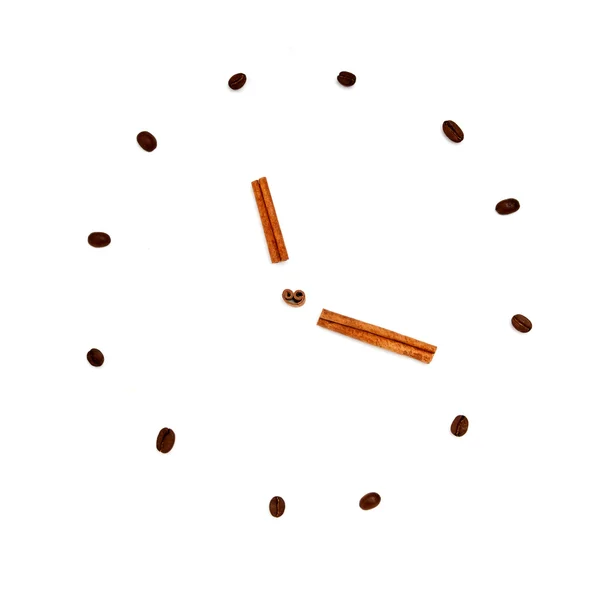 Relógio de grãos de café — Fotografia de Stock