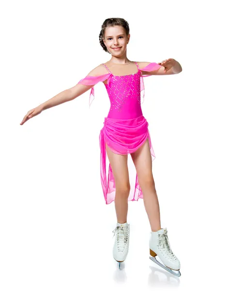 Девушка на коньках — стоковое фото