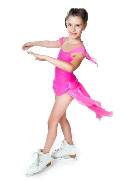 Girl on skates — Stock Photo, Image