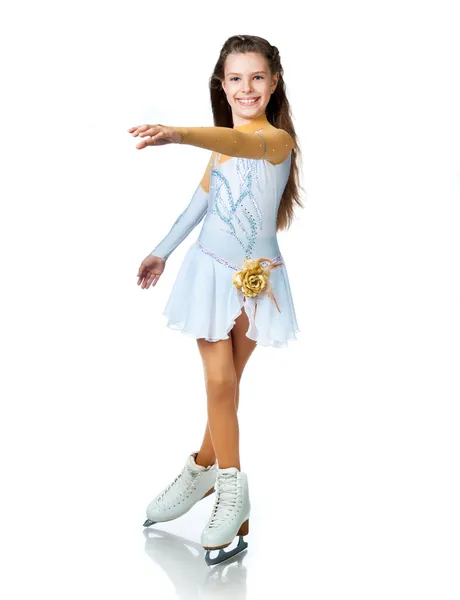 Chica en patines — Foto de Stock