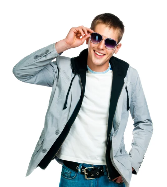 Modemann mit Sonnenbrille — Stockfoto