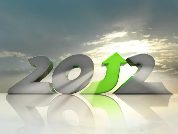 Positives Jahr 2012 — Stockfoto