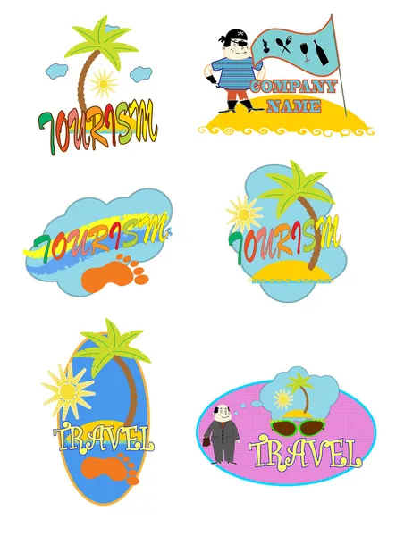 Logo. Turizm vektör — Stok Vektör