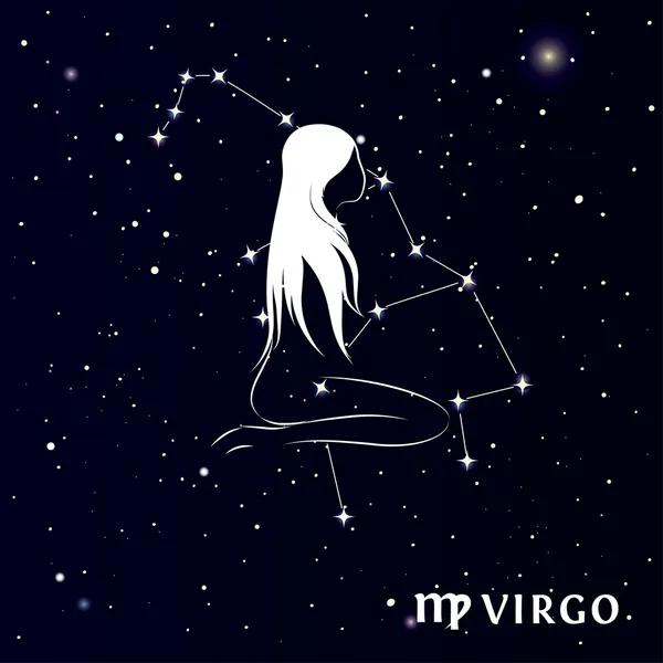 Vierge - signe astrologique — Image vectorielle