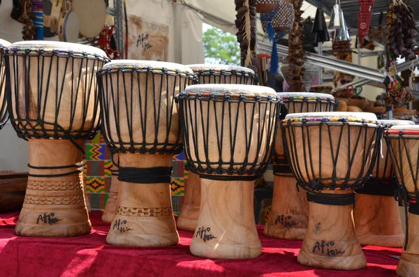 Trommeln im Afrika Festival (Würzburg) Stock Fotografie
