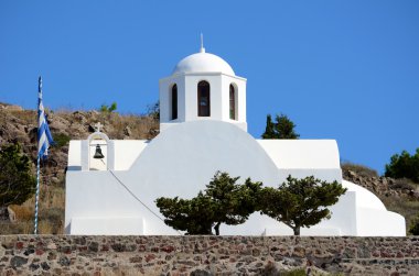 Kapelle içinde Imerovigli - kasaba - griechenland